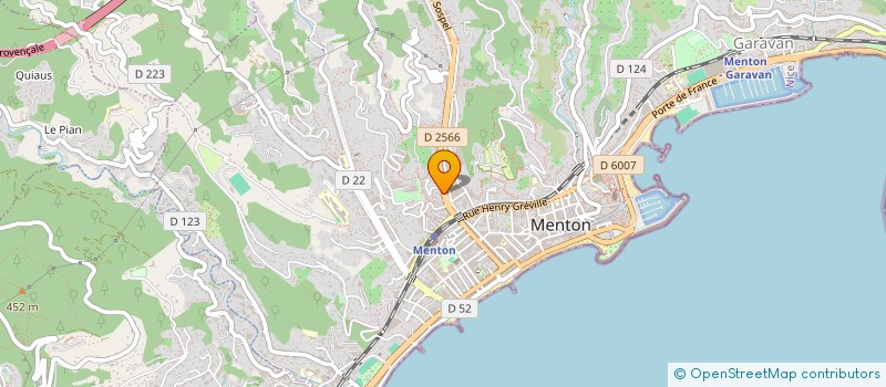 localisation de l'entreprise MONSIEUR BERNARD JAWOROWICZ à MENTON
