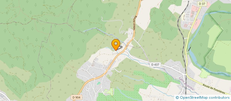 localisation de l'entreprise MONSIEUR BERNARD JEAN  LES MAGES