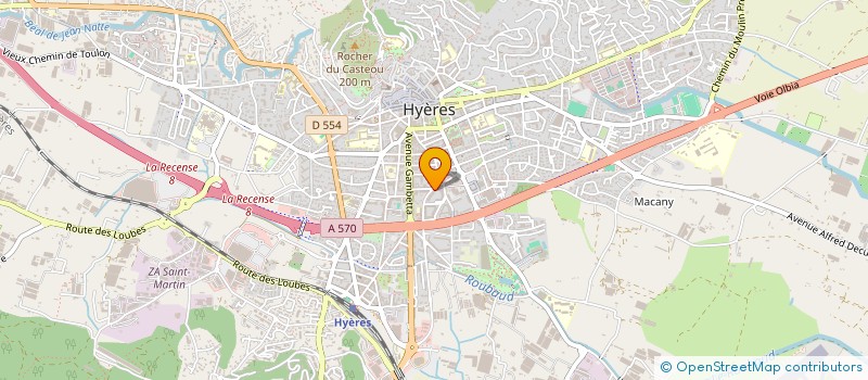 localisation de l'entreprise MONSIEUR BERNARD JEAN GERMAIN GASTALDI à HYERES