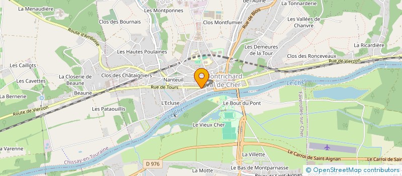 localisation de l'entreprise MONSIEUR BERNARD JEAN MARIE LAUZIER  MONTRICHARD-VAL-DE-CHER