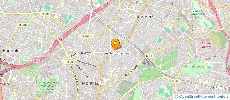 localisation de l'entreprise MONSIEUR BERNARD JEANJEAN à MONTREUIL
