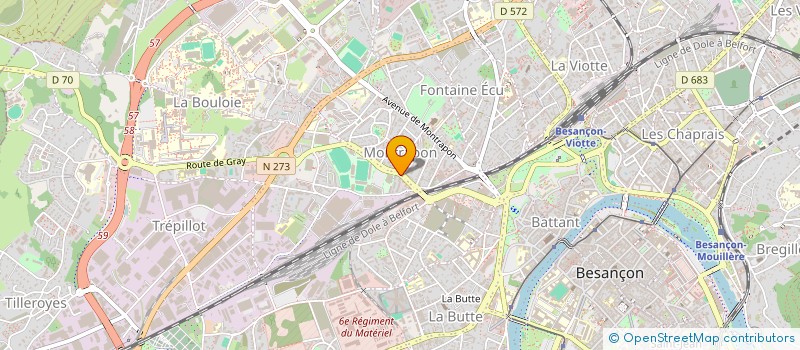 localisation de l'entreprise MONSIEUR BERNARD JEANNERET à BESANCON