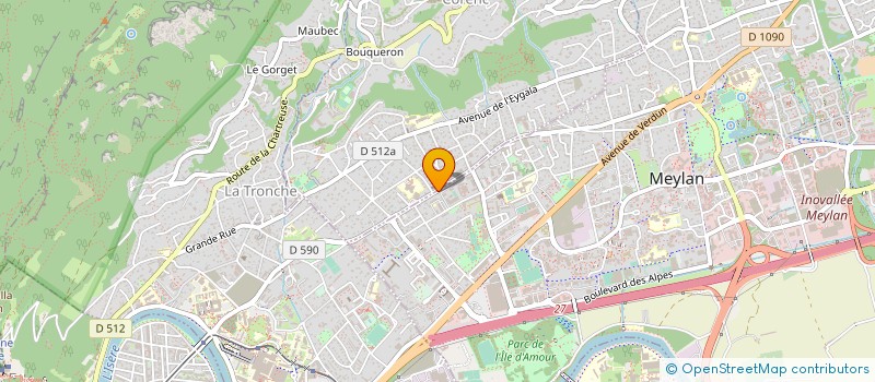 localisation de l'entreprise MONSIEUR BERNARD JEANNIN  MEYLAN