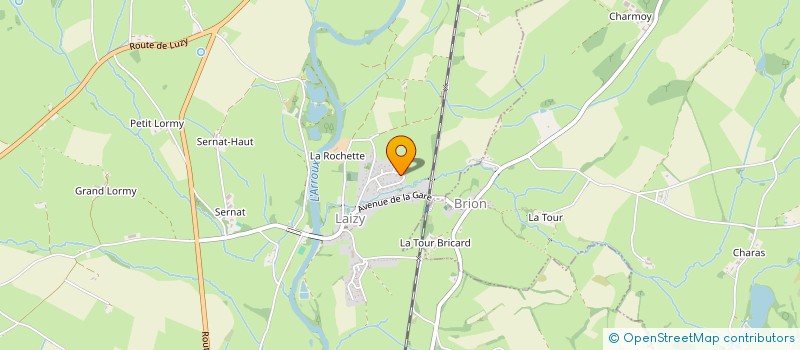 localisation de l'entreprise MONSIEUR BERNARD JEANNOT  LAIZY