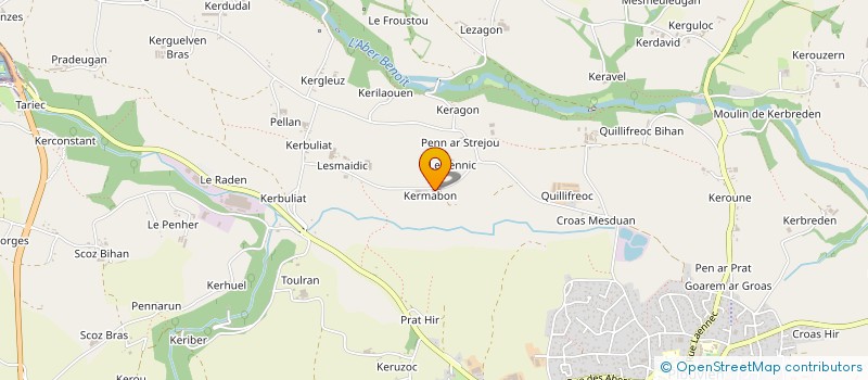 localisation de l'entreprise MONSIEUR BERNARD JESTIN  PLOUVIEN