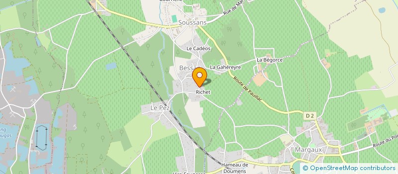 localisation de l'entreprise MONSIEUR BERNARD JIMENEZ  SOUSSANS