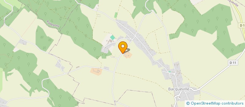 localisation de l'entreprise MONSIEUR BERNARD JOBIN  BACQUEVILLE
