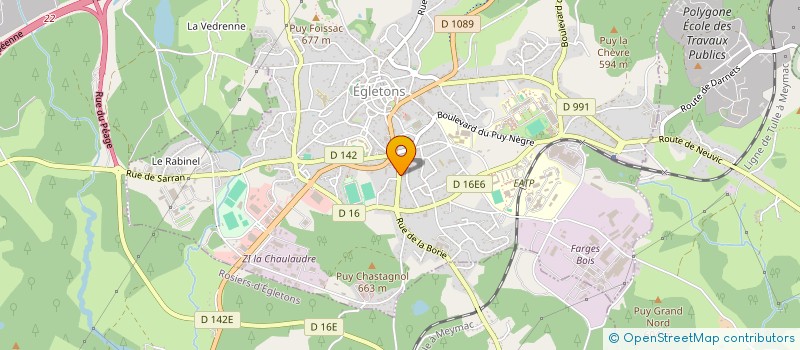 localisation de l'entreprise MONSIEUR BERNARD JOHAMS  EGLETONS