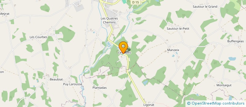 localisation de l'entreprise MONSIEUR BERNARD JOLLIET à SUSSAC