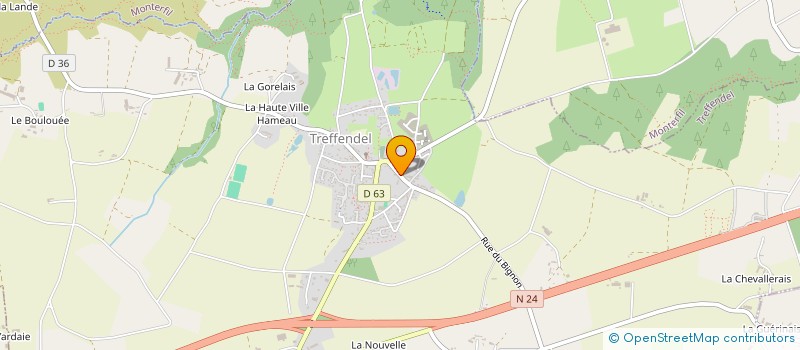 localisation de l'entreprise MONSIEUR BERNARD JOLLIVE à TREFFENDEL