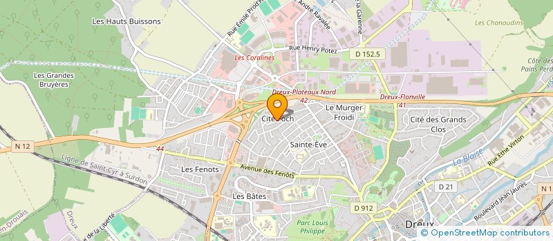 localisation de l'entreprise MONSIEUR BERNARD JOLY à DREUX