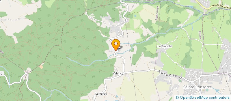 localisation de l'entreprise MONSIEUR BERNARD JOLY  POLLIONNAY