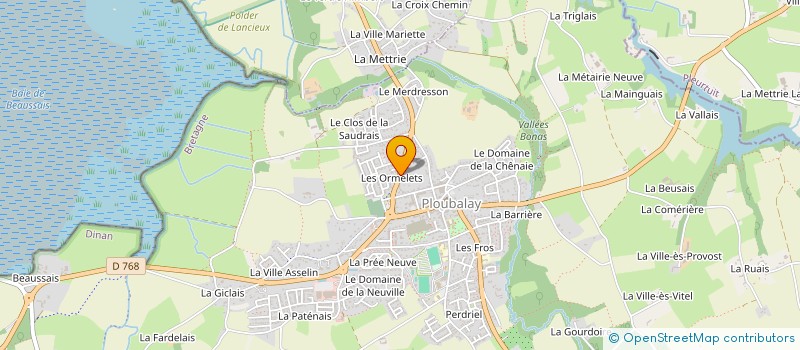 localisation de l'entreprise MONSIEUR BERNARD JOSSELIN  BEAUSSAIS-SUR-MER