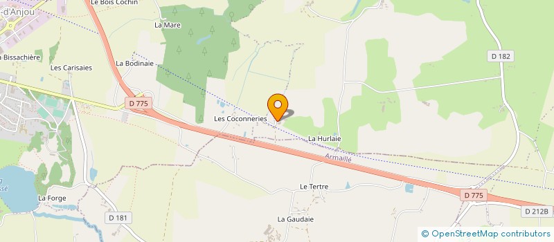 localisation de l'entreprise MONSIEUR BERNARD JOSSELIN à OMBREE D'ANJOU