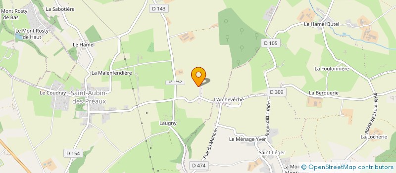 localisation de l'entreprise MONSIEUR BERNARD JOUAUDIN à SAINT-AUBIN-DES-PREAUX
