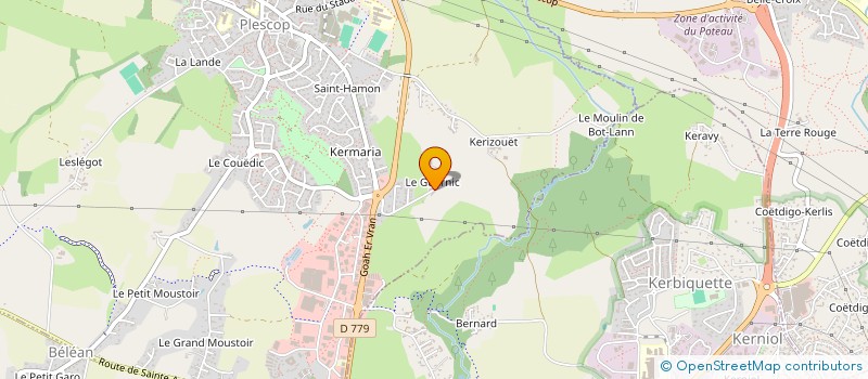 localisation de l'entreprise MONSIEUR BERNARD JOUET  PLESCOP