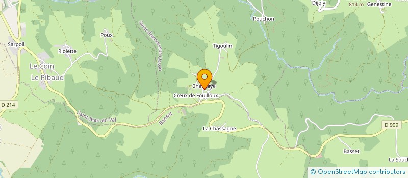 localisation de l'entreprise MONSIEUR BERNARD JOURNAL  SAINT-ETIENNE-SUR-USSON