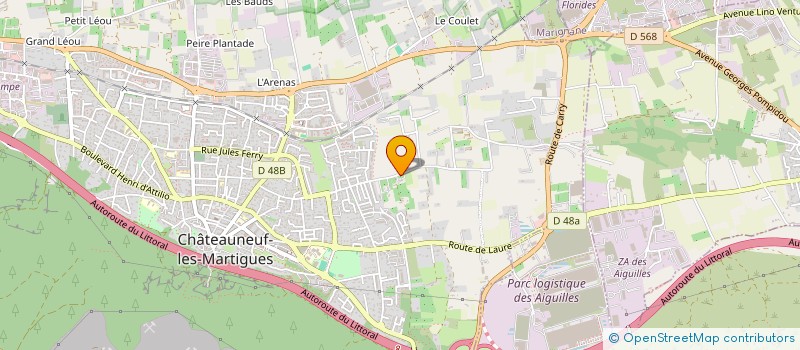 localisation de l'entreprise MONSIEUR BERNARD JUAN à CHATEAUNEUF-LES-MARTIGUES