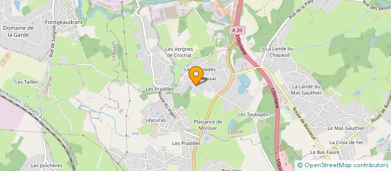 localisation de l'entreprise MONSIEUR BERNARD JUDET DE LA COMBE  FEYTIAT