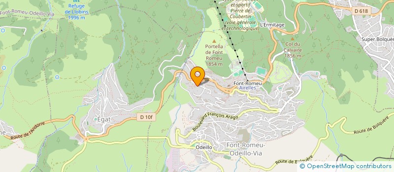 localisation de l'entreprise MONSIEUR BERNARD JULIEN  FONT-ROMEU-ODEILLO-VIA