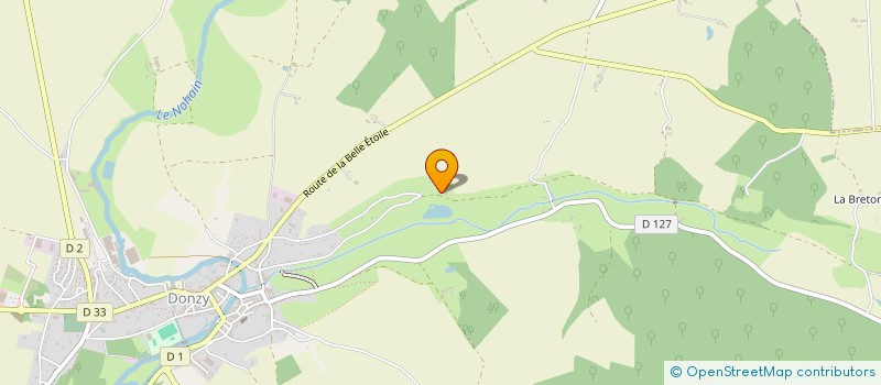 localisation de l'entreprise MONSIEUR BERNARD JUSTE  DONZY