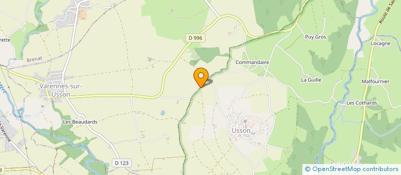 localisation de l'entreprise MONSIEUR BERNARD KAELIN  USSON