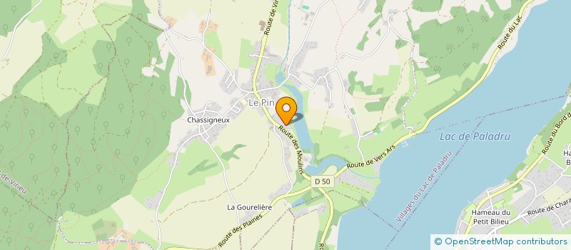 localisation de l'entreprise MONSIEUR BERNARD KAISSARIS  VILLAGES DU LAC DE PALADRU