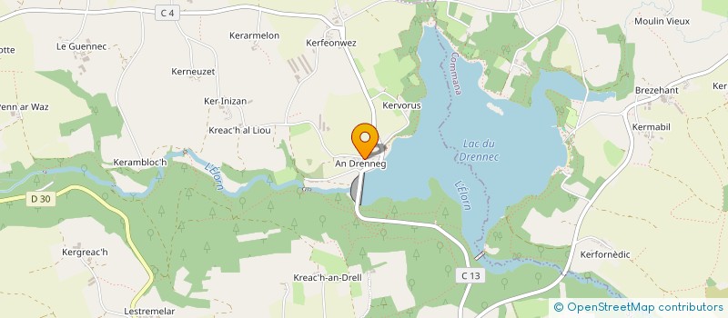 localisation de l'entreprise MONSIEUR BERNARD KERMARC  SIZUN