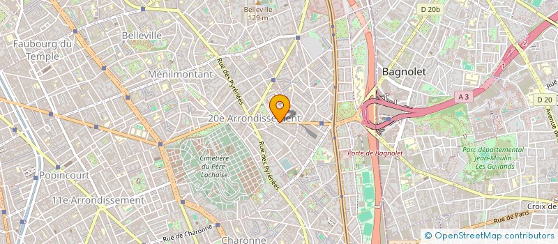 localisation de l'entreprise MONSIEUR BERNARD KLEIN  PARIS 20