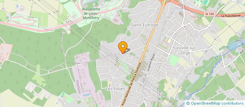 localisation de l'entreprise MONSIEUR BERNARD KOSOWAN à LINAS