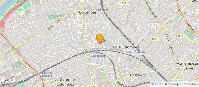 localisation de l'entreprise MONSIEUR BERNARD KOUJOUK  COLOMBES