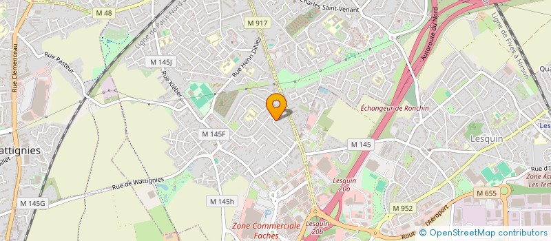 localisation de l'entreprise MONSIEUR BERNARD KOULOU ANDJONGO  FACHES-THUMESNIL