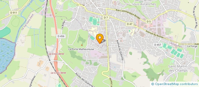 localisation de l'entreprise MONSIEUR BERNARD KRIEGER  AVRANCHES