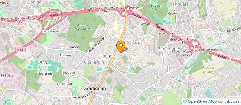 localisation de l'entreprise MONSIEUR BERNARD KULIK à GRADIGNAN