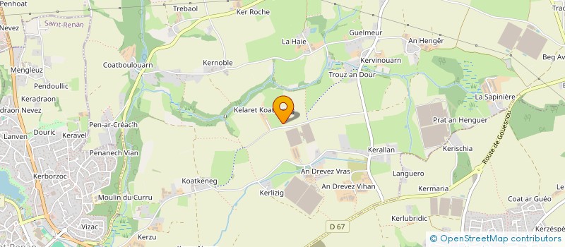 localisation de l'entreprise MONSIEUR BERNARD L HOSTIS  MILIZAC-GUIPRONVEL