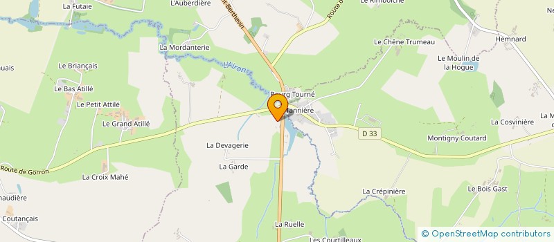 localisation de l'entreprise MONSIEUR BERNARD LABBE  SAINT-ELLIER-DU-MAINE