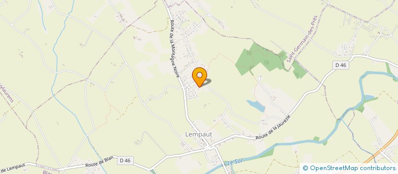 localisation de l'entreprise MONSIEUR BERNARD LABELLE  LEMPAUT