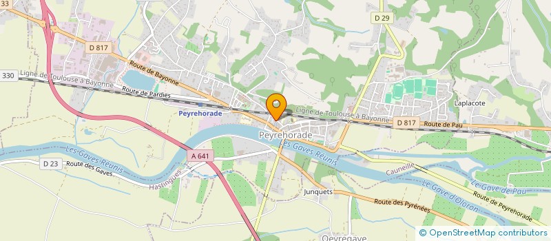 localisation de l'entreprise MONSIEUR BERNARD LABORDE  PEYREHORADE