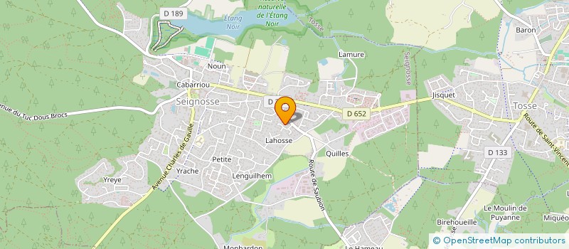 localisation de l'entreprise MONSIEUR BERNARD LABOUS  SEIGNOSSE