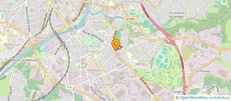 localisation de l'entreprise MONSIEUR BERNARD LABREGERE à LIMOGES
