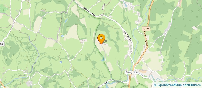 localisation de l'entreprise MONSIEUR BERNARD LACARRIERE  RUEYRES