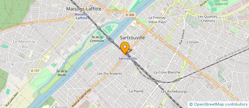 localisation de l'entreprise MONSIEUR BERNARD LACAZE  SARTROUVILLE