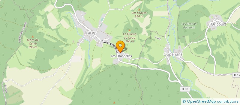 localisation de l'entreprise MONSIEUR BERNARD LACHAT  BOREY