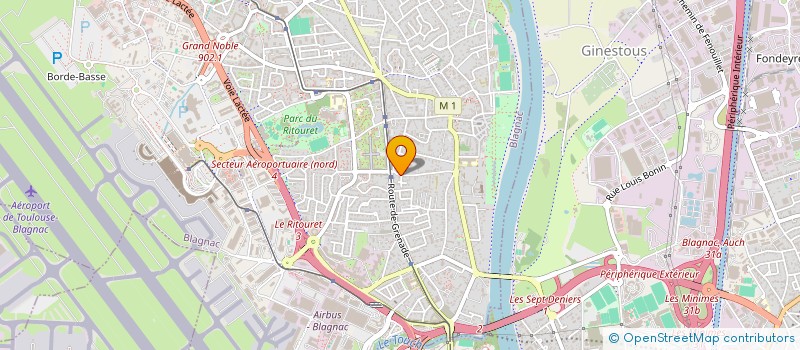 localisation de l'entreprise MONSIEUR BERNARD LACOSTE  BLAGNAC