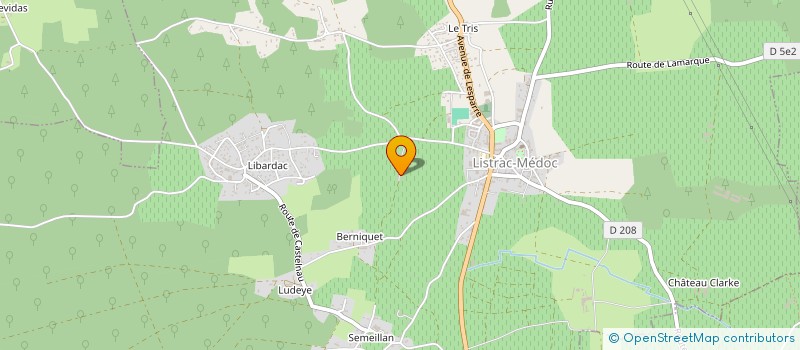 localisation de l'entreprise MONSIEUR BERNARD LACOTTE à LISTRAC-MEDOC
