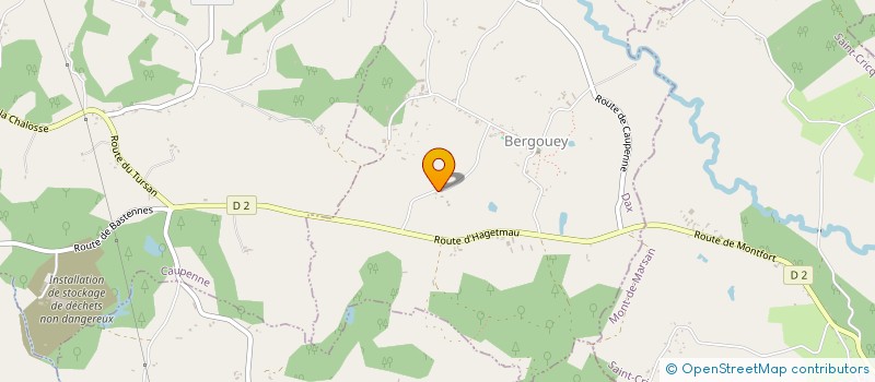 localisation de l'entreprise MONSIEUR BERNARD LACOUTURE  BERGOUEY