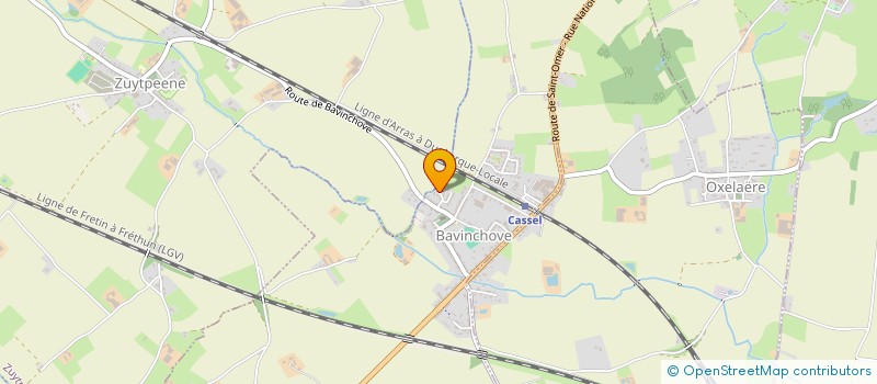 localisation de l'entreprise MONSIEUR BERNARD LACRESSONNIERE  BAVINCHOVE