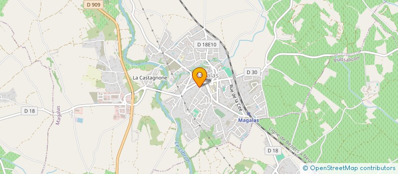 localisation de l'entreprise MONSIEUR BERNARD LACROIX  MAGALAS