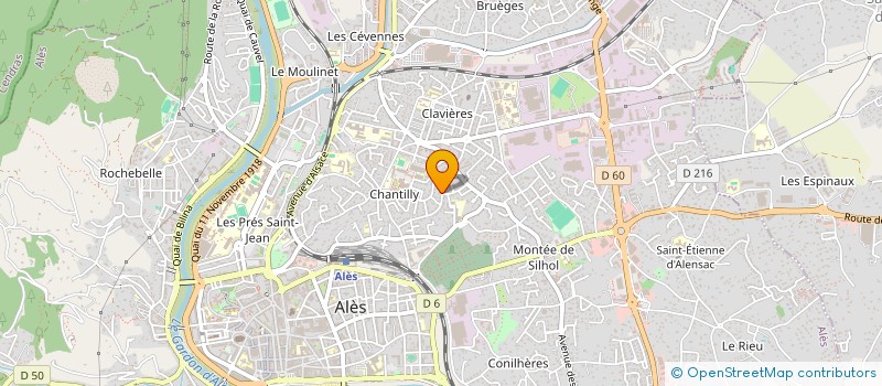 localisation de l'entreprise MONSIEUR BERNARD LACROIX  ALES