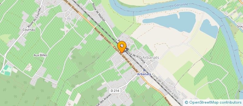 localisation de l'entreprise MONSIEUR BERNARD LAFAGNE  ARBANATS